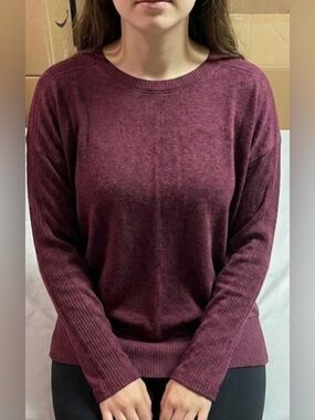 Buffalo David Bitton Long Sleeve Lightweight Maroon Knit Sweater